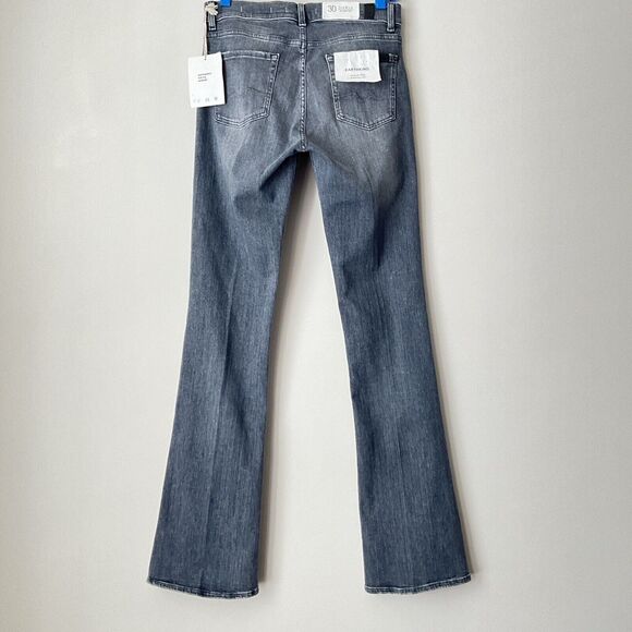 7 For All Mankind Jeans Women Size 30 Charcoal Italian Fabric Classic Bootcut - Picture 2 of 12